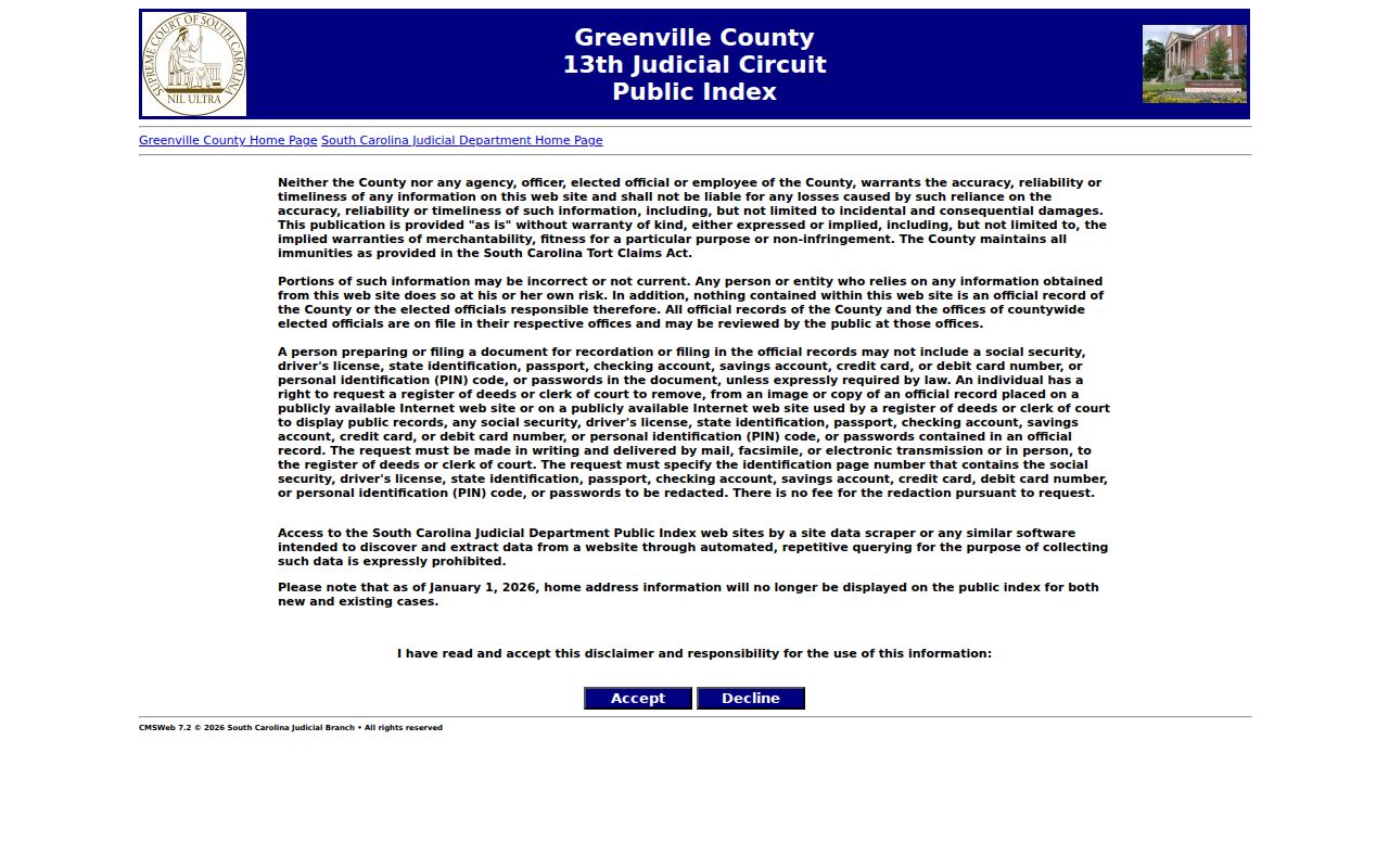 Greenville resident lookup county public index