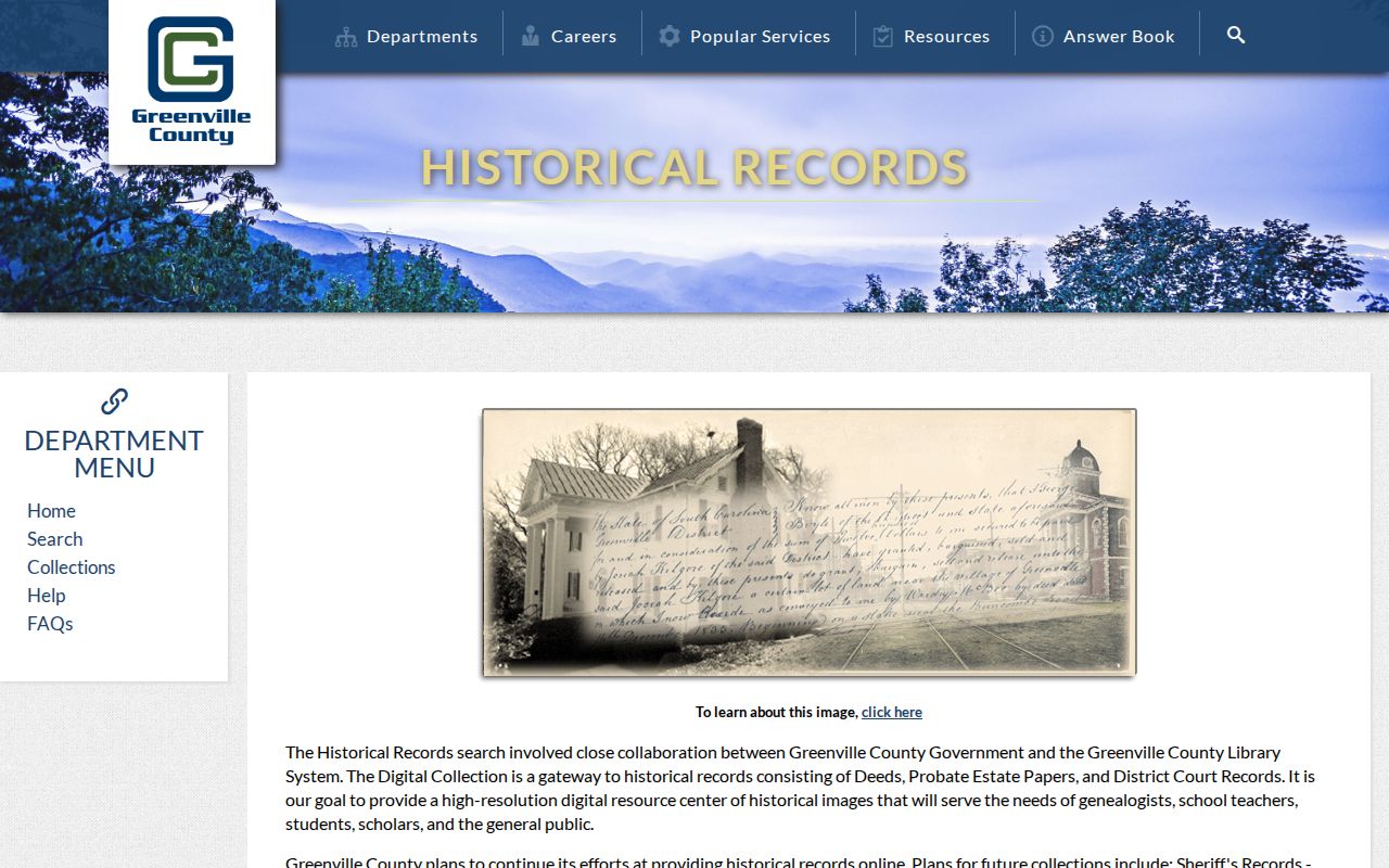 Greenville resident record historical gateway