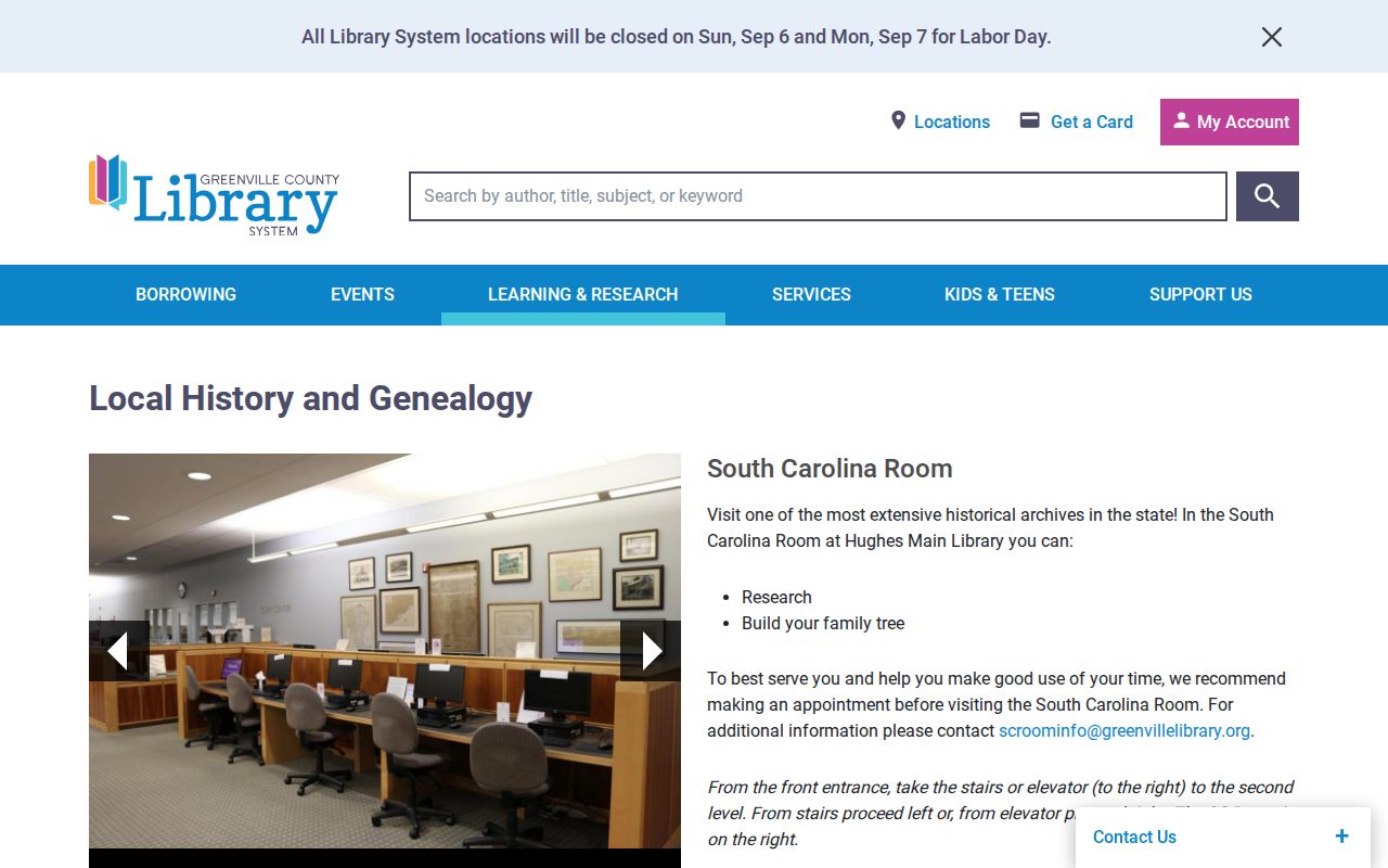 Greenville city directory South Carolina Room collections