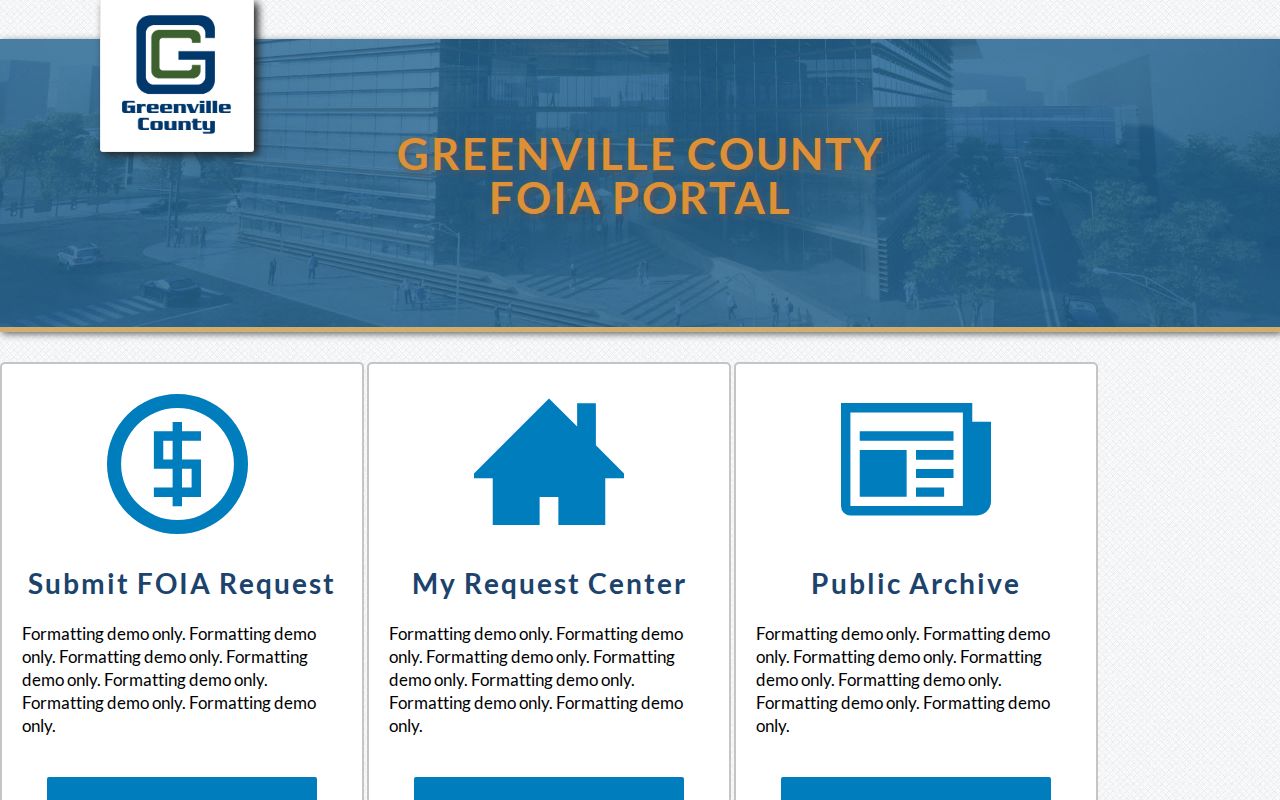 Greenville resident records county FOIA portal